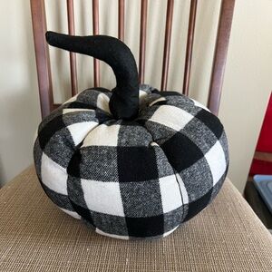 Buffalo plaid fabric pumpkin